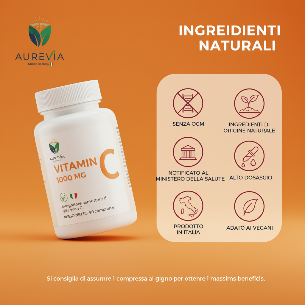 AUREVIA Vitamina C Ingredienti Pulita